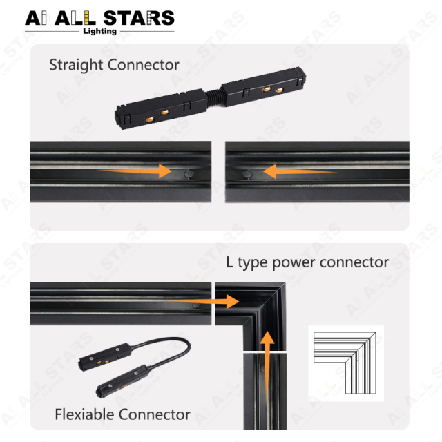 Tensile ceiling magnetic track 48v for aluminum profile