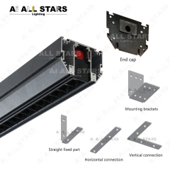 Tensile ceiling magnetic track 48v for aluminum profile
