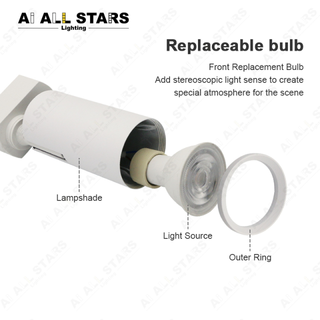 dimmable gu10 led track light