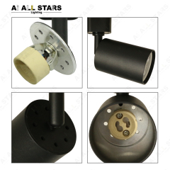 led track light fixture housing