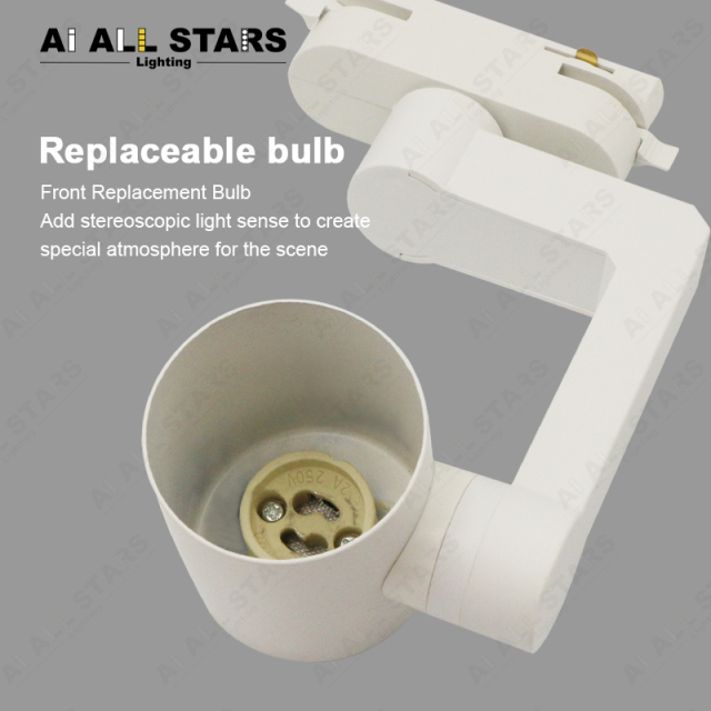 led track light fixture housing