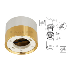ceiling lamp fitting cylinder gx53