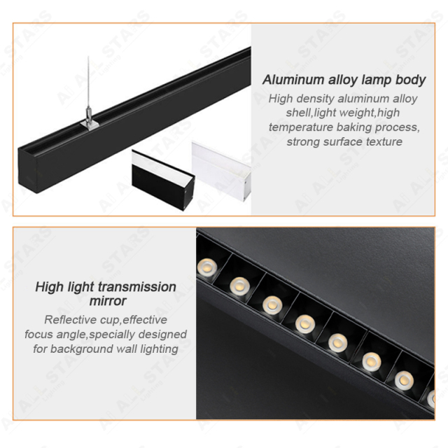 Surface Mounted Hanging Linear Light