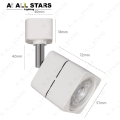 gu10 square track light