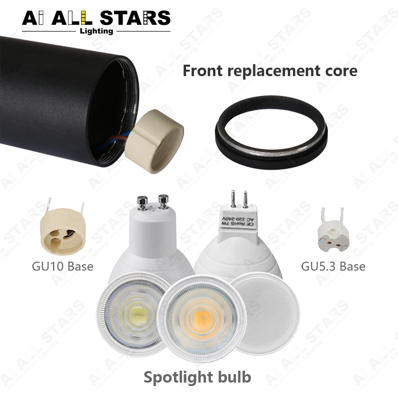 gu10 track light heads