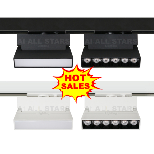 Track Linear Lamp Rotatable Rail Mounted LED Rail Light For Retail Lighting