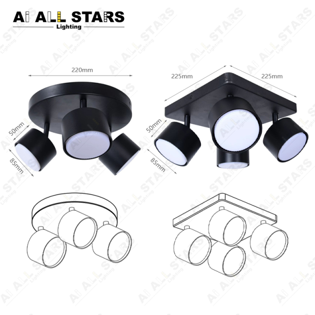 Double Head Surface Mounted Downlight Gx53