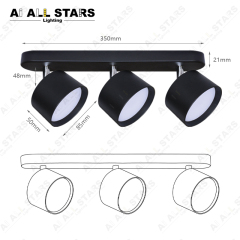 Double Head Surface Mounted Downlight Gx53