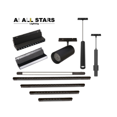 Slim magnetic lighting track