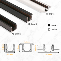 Slim magnetic lighting track