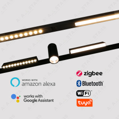 Slim magnetic lighting track