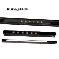 Slim magnetic lighting track