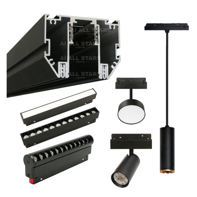 Tensile ceiling magnetic track 48v for aluminum profile