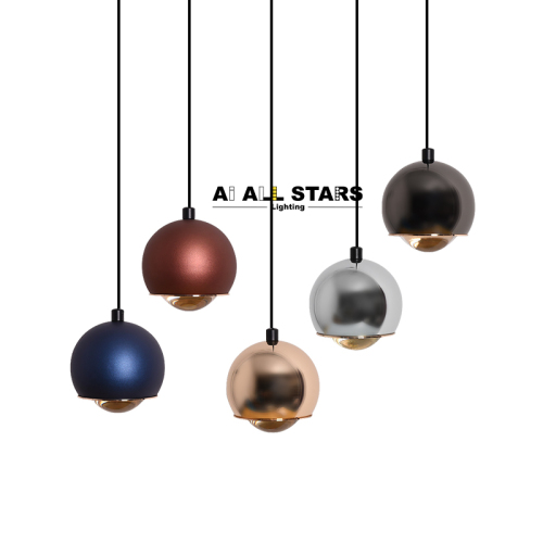 Surface Mounted Cafe Adjustable Lifting Ball Chandelier