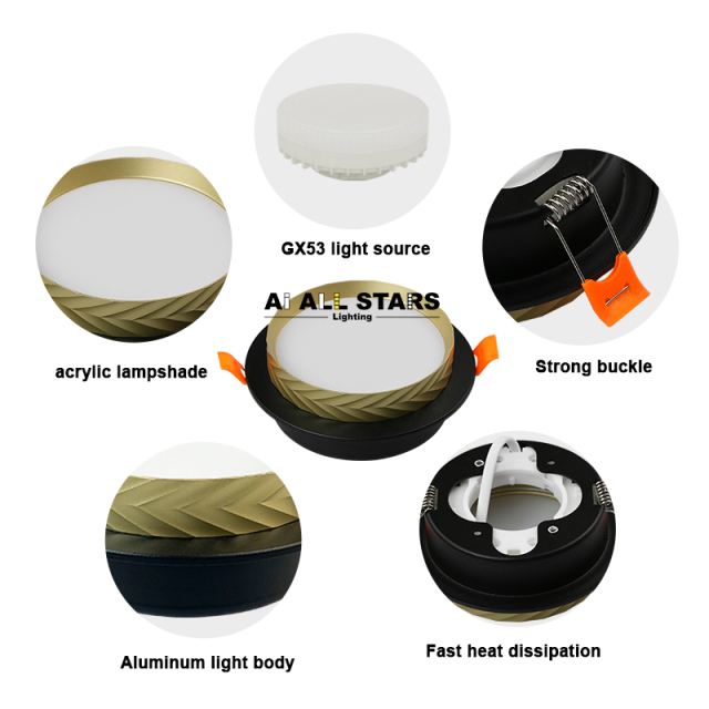 Gx53 Lamp Housing Fixture