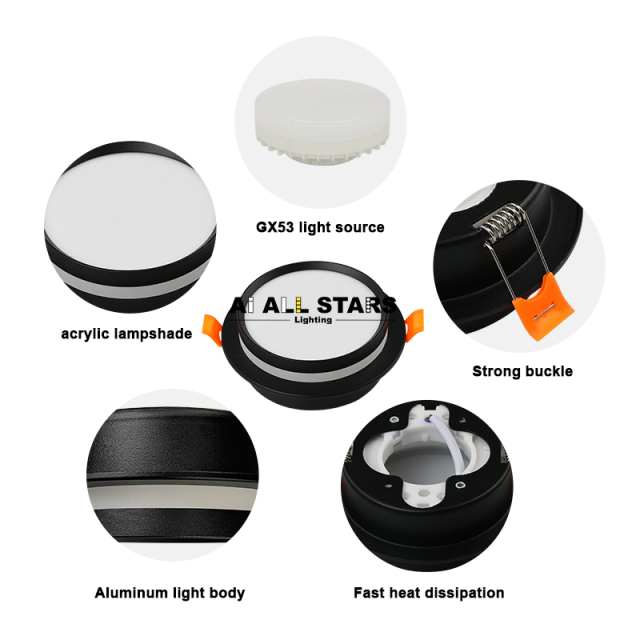 Gx53 Frame Downlight Housing