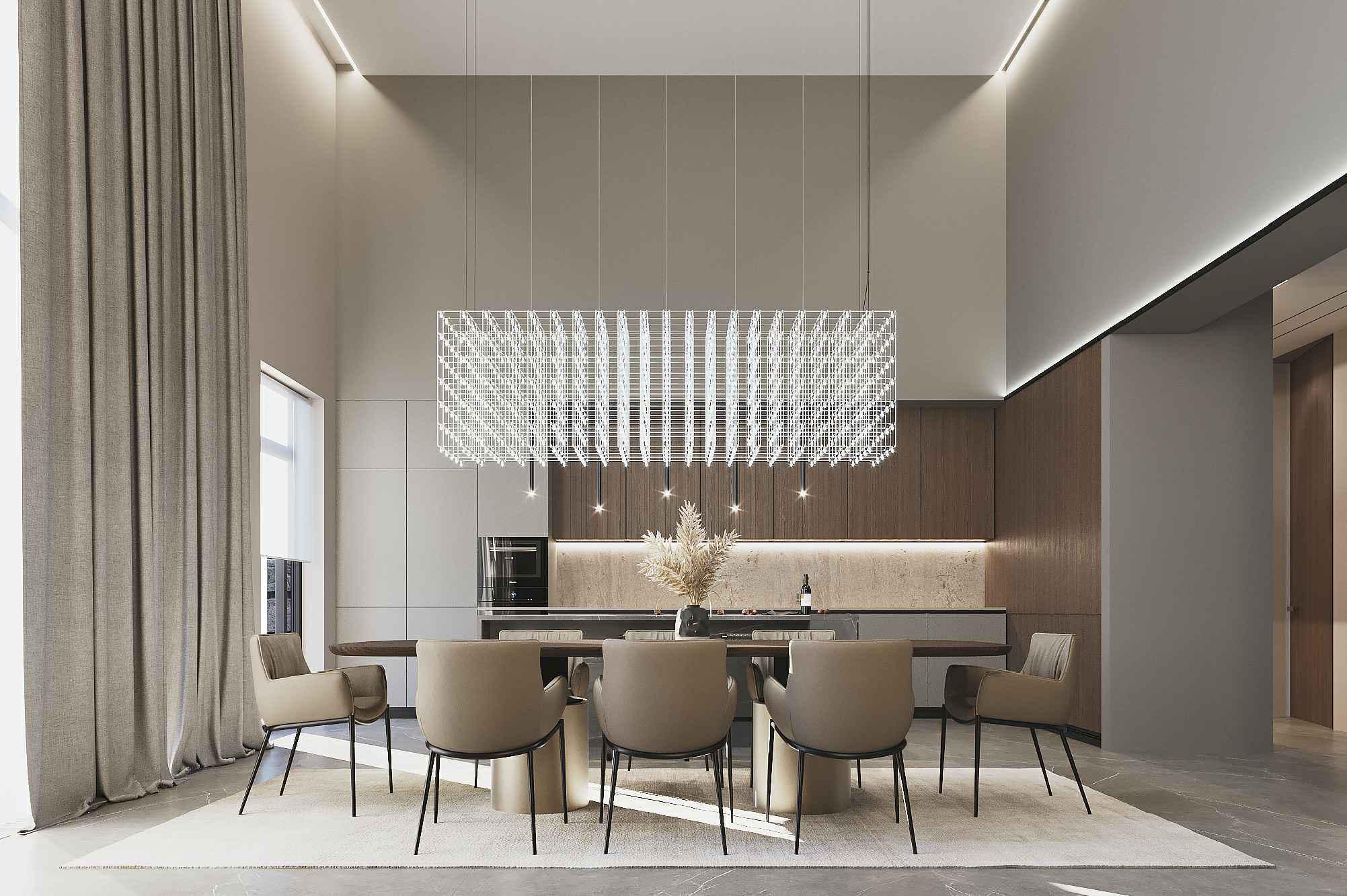 The pendant-light used in the living room