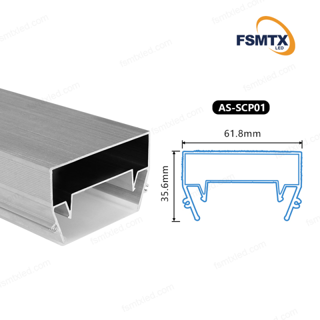 AS-SCP01 LED Lighting Ceilings Stretch Aluminum Profile