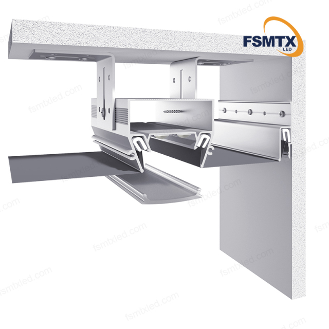 AS-SCP01 LED Lighting Ceilings Stretch Aluminum Profile