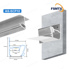 AS-SCP10  PVC Film  Wall Aluminum Profiles