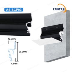 AS-SCP03 Kyrgyzstan Hot-selling Romania Hot-selling Wall Ceiling Aluminum Profiles