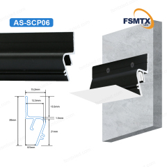 AS-SCP06 Russia Hot-selling PVC Film Wall Aluminum Profiles