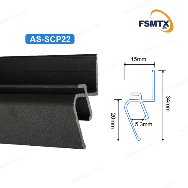 AS-SCP22 PVC Ceiling Film Stretch Ceiling Factory Price Wall Aluminum Profiles