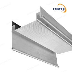 AS-SCP27 Russian Ukraine Kazakhstan Kyrgyzstan Stretch Tension Ceiling Film PVC Fabric Wall Track Frame Stretch  Aluminum Profile