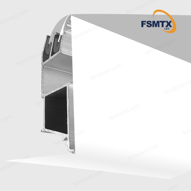 AS-SCP29 Russia Ukraine Tension Fabric Ceiling Film Aluminum Profile Stretch Ceiling Aluminum Profile Frames Multi-level Stretch Ceilings