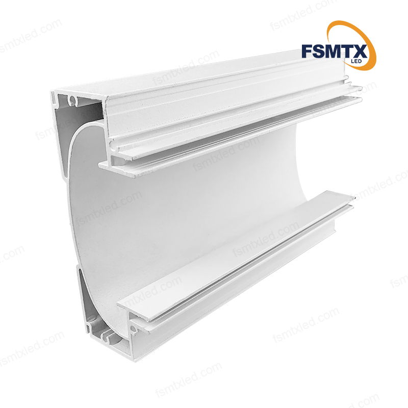 AS-SCP34  PVC Film LED Strips Stretch Ceiling Aluminum Profile