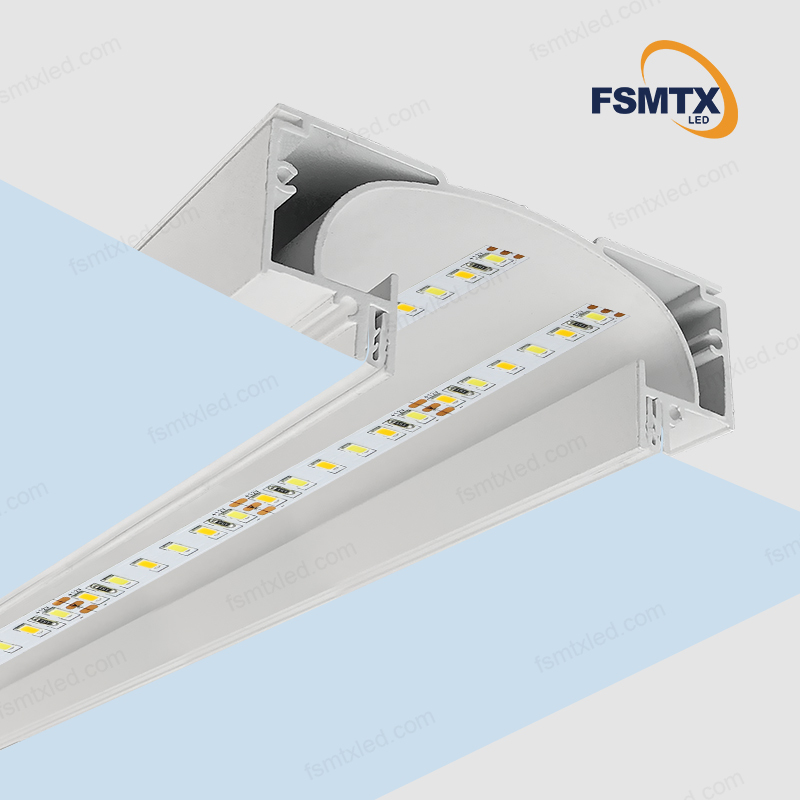 AS-SCP34  PVC Film LED Strips Stretch Ceiling Aluminum Profile