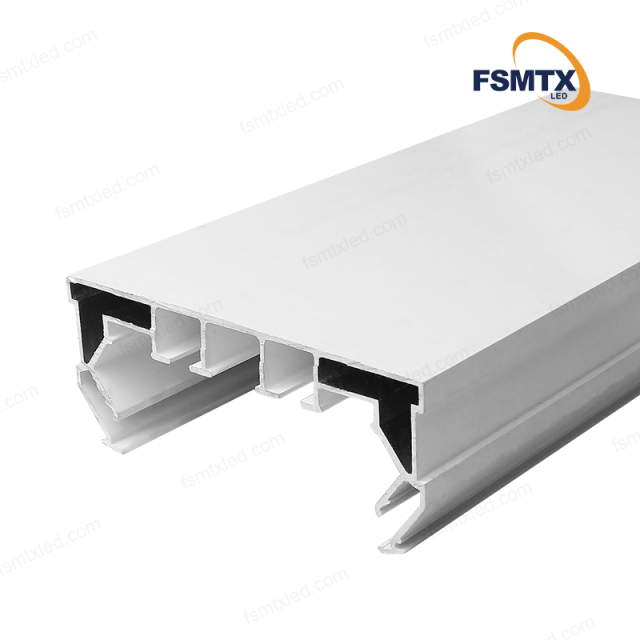 AS-SCP16 Smooth Track Embedded Installation Curtain Stretch Aluminium Material