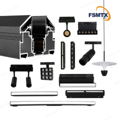 AS-SPM01 Hot-selling LED Magnetic Spot Light Magnetic Track Stretching aluminum Profile