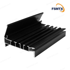 AS-SCP17 Hot-selling Smooth Track PVC Film Curtain Aluminum Profiles