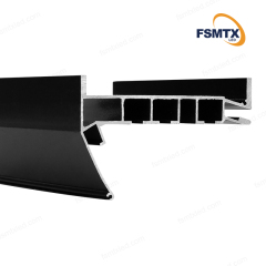 AS-SCP17 Hot-selling Smooth Track PVC Film Curtain Aluminum Profiles