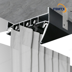 AS-SCP17 Hot-selling Smooth Track PVC Film Curtain Aluminum Profiles