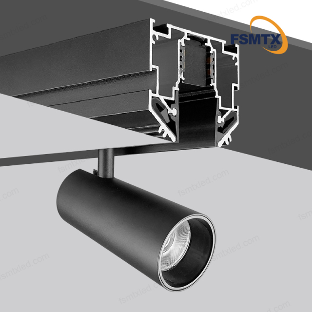 AS-SPM02 Hot-selling LED Magnetic Line Light Magnetic Track Stretching aluminum Profile