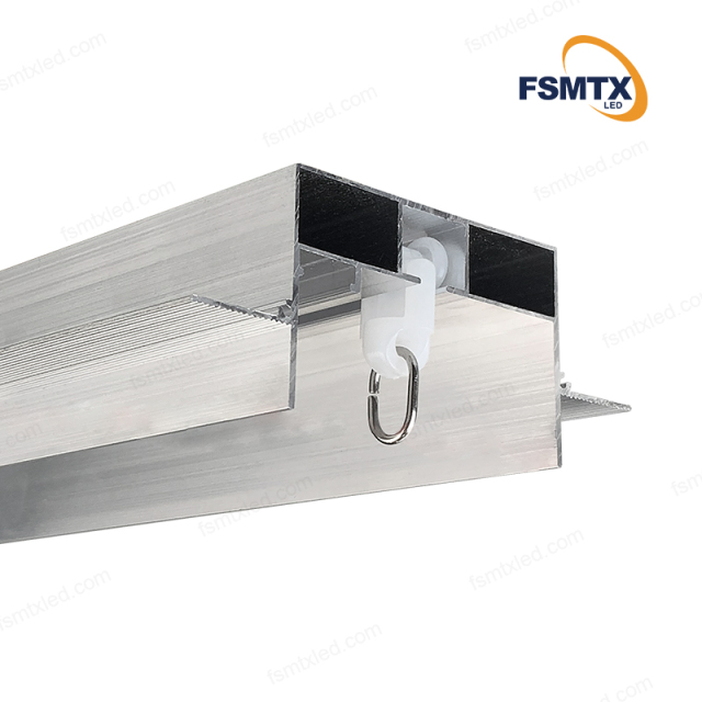 AS-SCP35 Embedded Installation Stretching Curtain aluminum profiles