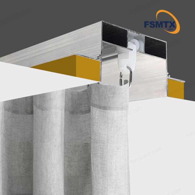 AS-SCP35 Embedded Installation Stretching Curtain aluminum profiles