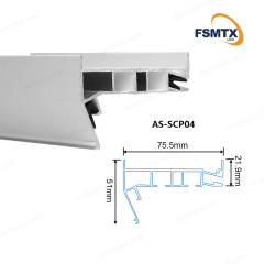 AS-SCP04 Kazakhstan Hot-selling Russia Hot-selling  Smooth Track Curtain Stretch Aluminium Material