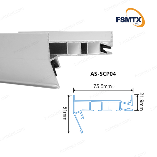 AS-SCP04 Kazakhstan Hot-selling Russia Hot-selling  Smooth Track Curtain Stretch Aluminium Material