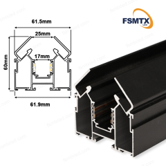 AS-MS01A  Hot-selling Magnetic Track LED Magnetic Base Lamp  Stretch Aluminum Profile