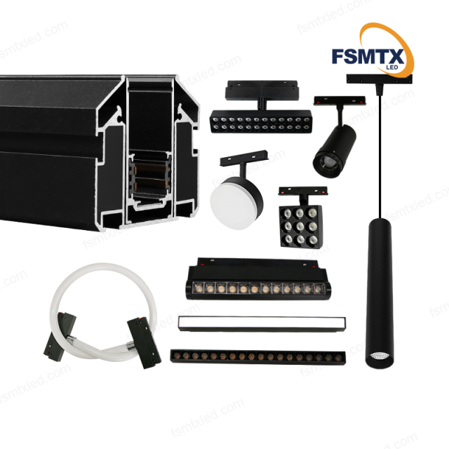 AS-MS01K LED Lamp Stretch Ceiling Magnetic Track