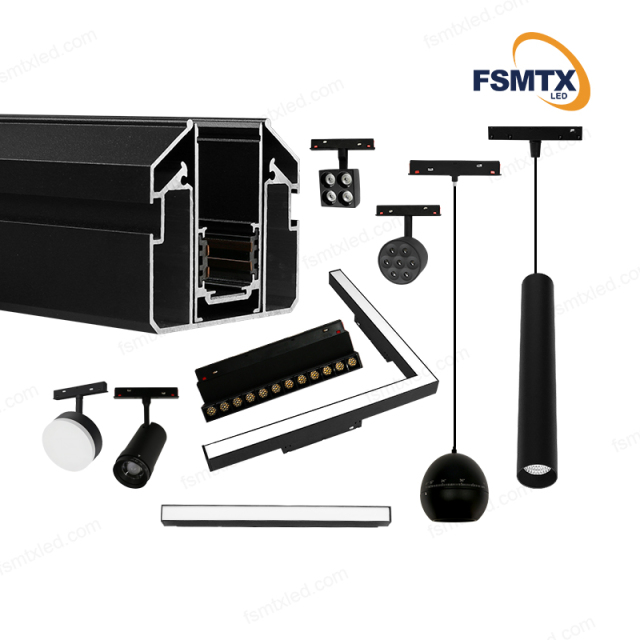 AS-MS01J Magnetic Track Stretching aluminum profiles