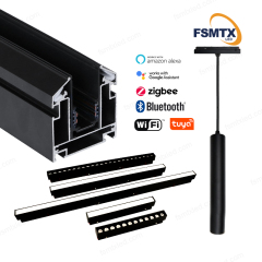 AS-MS01B Ukraine Hot-selling LED Track Light  Magnetic Track Stretching Aluminum Profile