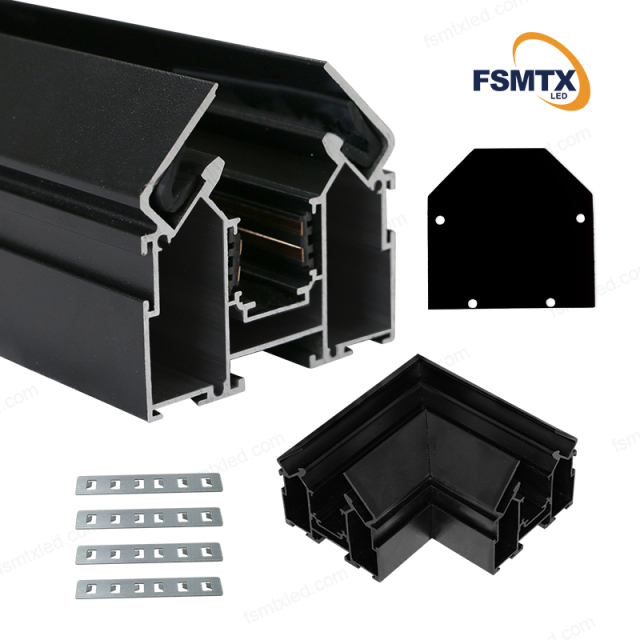 AS-MS01A  Hot-selling Magnetic Track LED Magnetic Base Lamp  Stretch Aluminum Profile