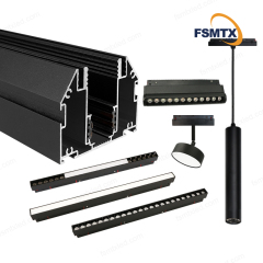 AS--MS01 Ukraine Hot-selling Magnetic Lamps Magnetic Track Stretch Aluminum Profile