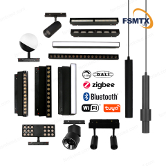 Mobile phone control Single-color magnetic track light