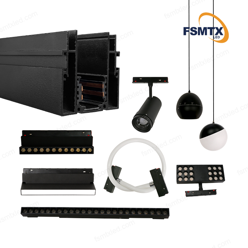 AS-MS01H LED Lighting Stretch Ceiling Magnetic Track.