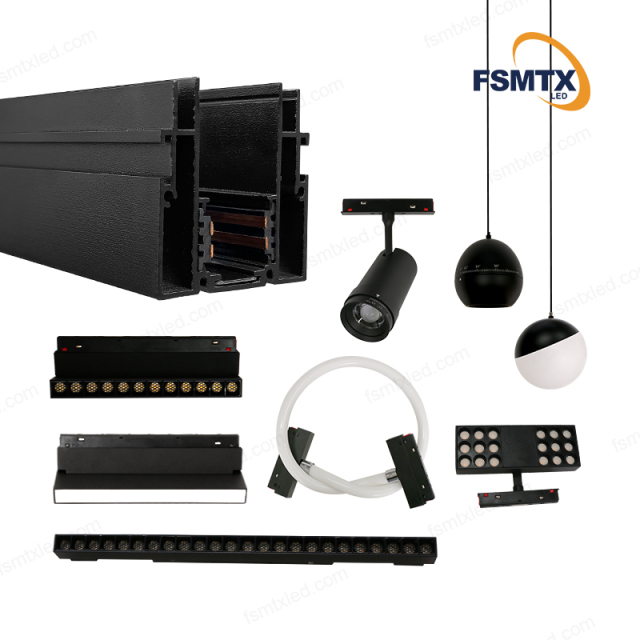 AS-MS01H LED Lighting Stretch Ceiling Magnetic Track.